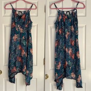 Floral Maxi Swim Cover Up Small
